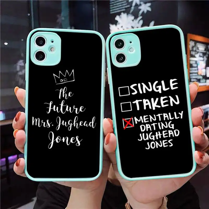 

TV Riverdale Southside Serpent Jughead Jones Phone Case Matte Transparent for iPhone 7 8 11 12 s mini pro X XS XR MAX Plus cover