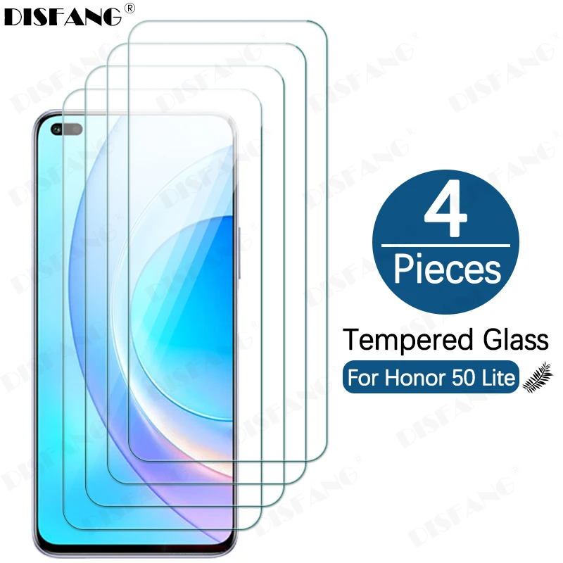 

1-4Slices Protective Glass For Honor 50 Lite Honor50Lite Mobile Phone Glass For Huawei Huawai50Lite Huwai50Lite Movie Cam Case