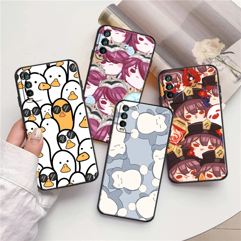 

Phone Case For Xiaomi Redmi Note 9 10 Pro MAX 5G 9i 9AT 9 9T 9A 9C Anime Cartoon Carcasa Soft TPU Funny Setting Funda Back Cover