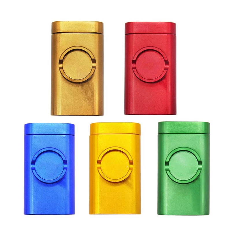 

10pcs aluminum crushing box with metal tube, kneading and grinding machine DUGOUT combined tobacco crusher with metal tube