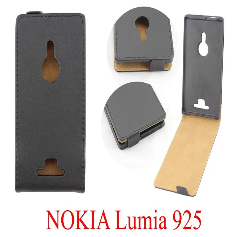 Вертикальный чехол-книжка из искусственной кожи для Nokia Lumia 925 | Мобильные