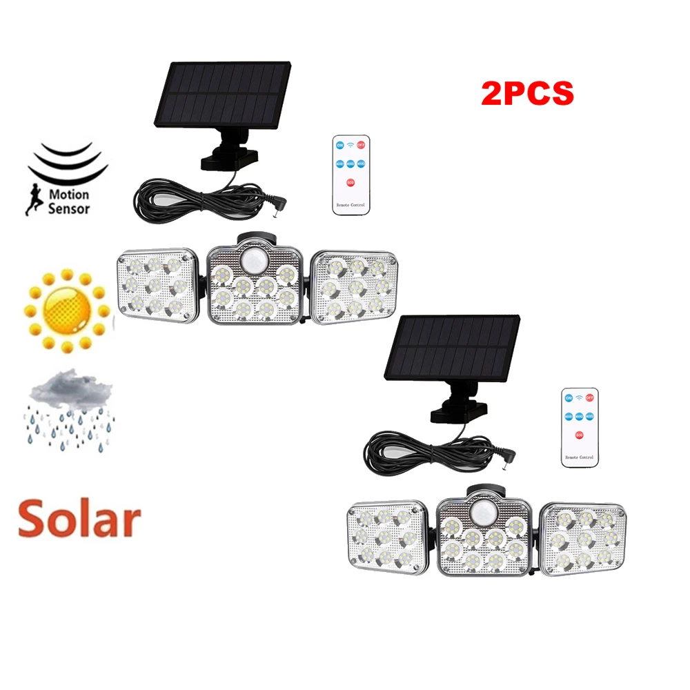 

Уличная настенная лампа на солнечной батарее, водонепроницаемая садовая лампа с пассивным ИК датчиком движения и дистанционным управление...