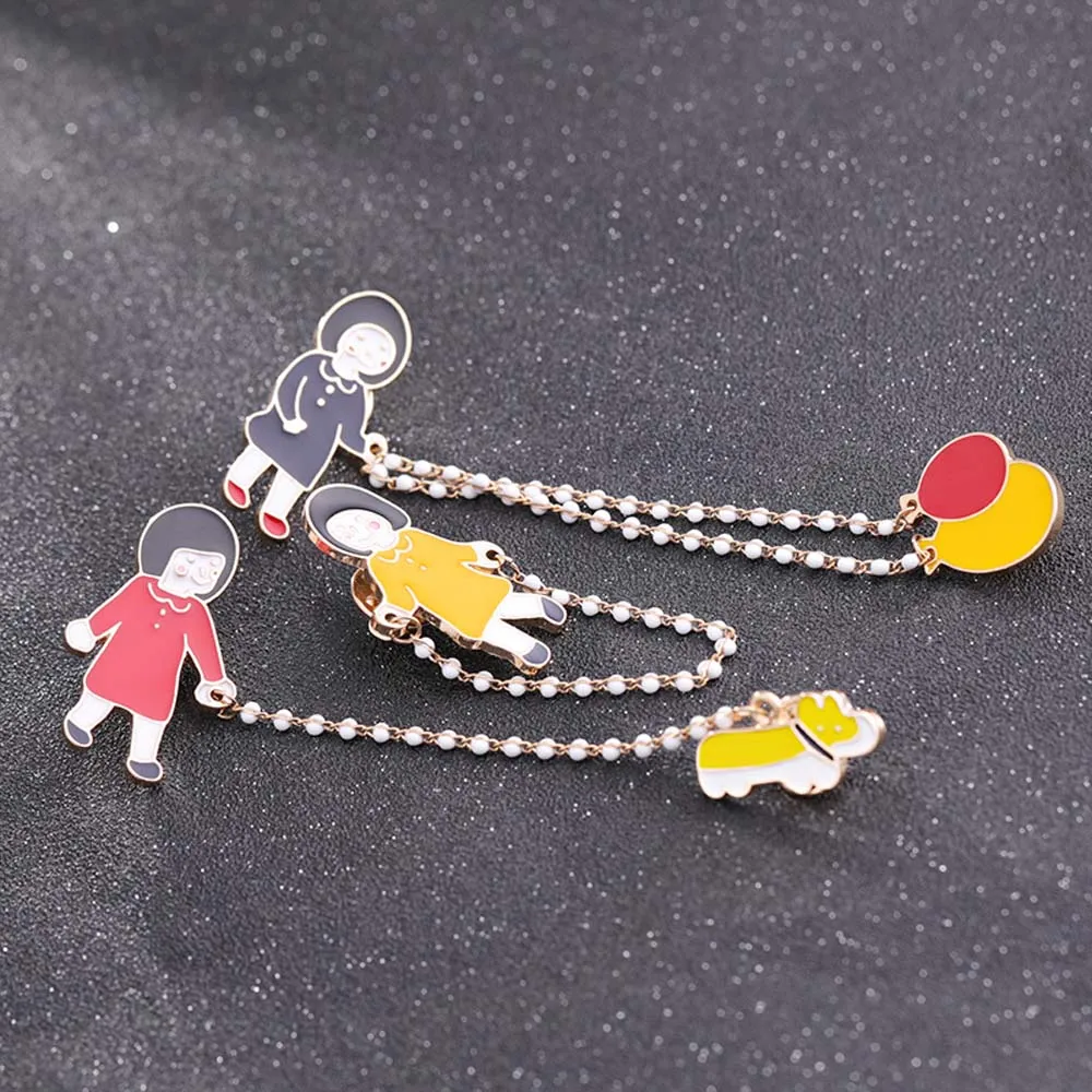 Симпатичная мультяшная креативная брошь в виде капли масла эмалированная