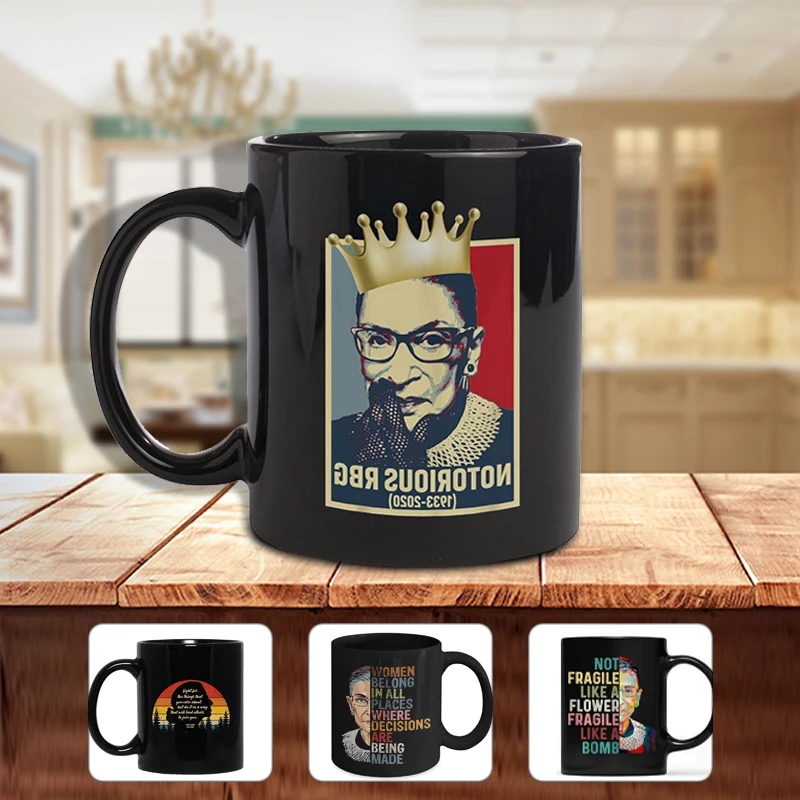 

Ruth Bader Ginsburg Ruth Bader Ginsburg Mugs 400ML Cute Coffe Tea Milk Beer Cup Funny Gifts For Friends