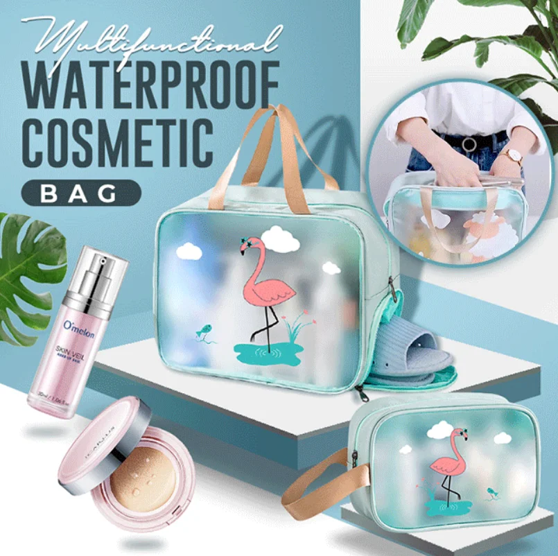 

Portable Travel Storage Pouch 3 Colors Multifunction Waterproof Cosmetic Bags Large Capacity Transparent Make Up Wash Bag