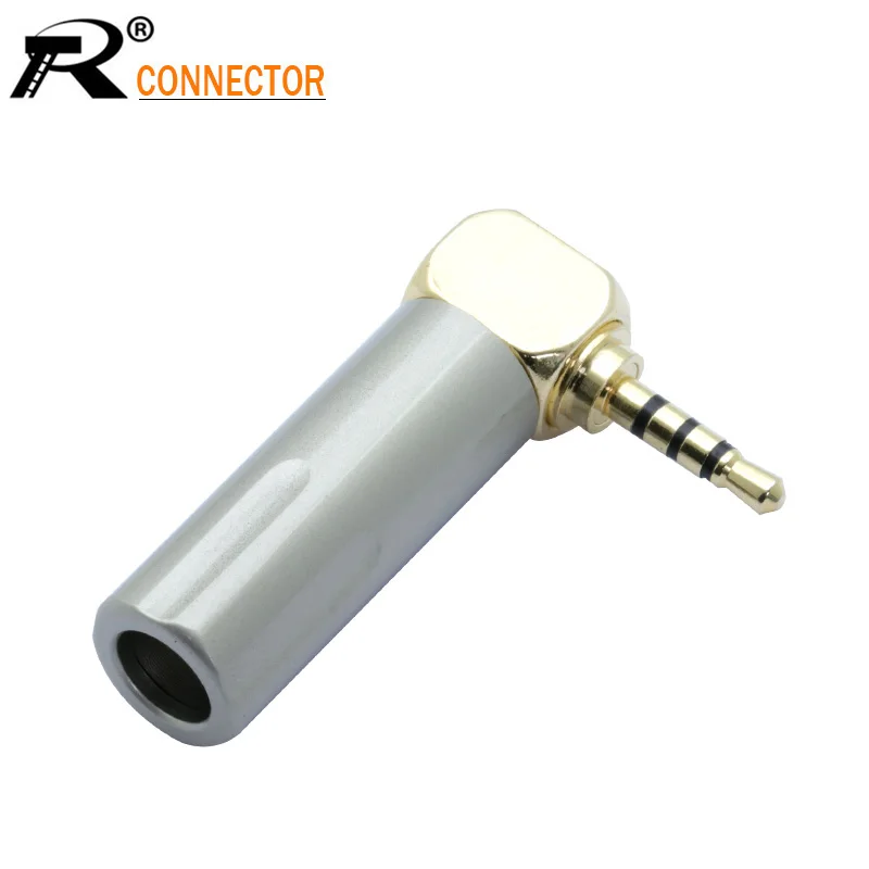 Позолоченный 1 поликарбонатному волокну разъем 2 5 мм 4 полюсный автоматический