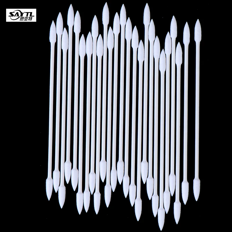 Инструмент для чистки 25/50 шт./пакет, ватный, одноразовая палочка чистый, для наушников, без пыли, для гарнитура для AirPods порта зарядки телефона Инструмент для чистки 25/50 шт./пакет, ватный, одноразовая палочка чистый, для наушников, без пыли, для гарнитура для AirPods порта зарядки телефона