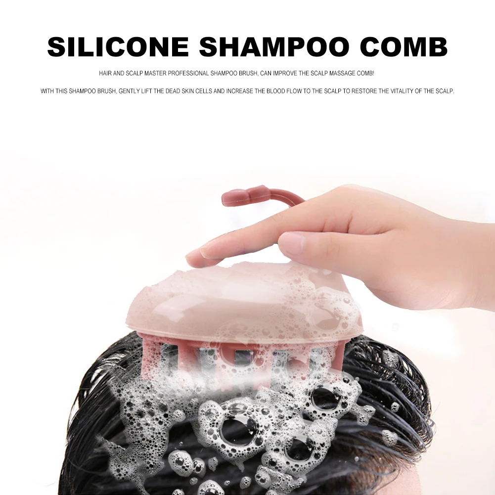 

Silicone Head Body Massager Shampoo Scalp Massage Brush Hair Washing Comb Body Shower Brush Bath Spa Slimming Massage Brush