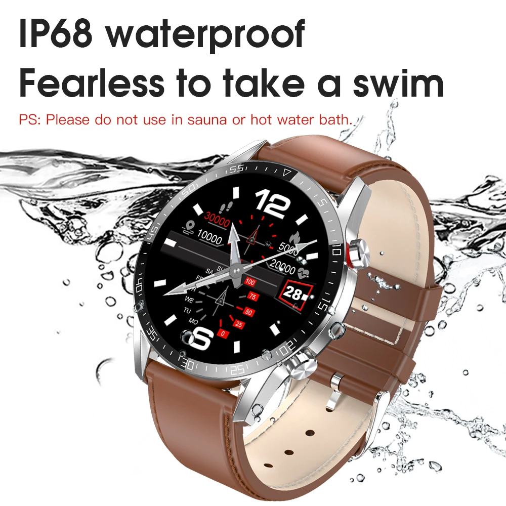 

For Android Phone Iphone IOS Huawei Xiaomi Smart Watch Men Android 2021 IP68 Waterproof Smartwatch Android ECG Smart Watch