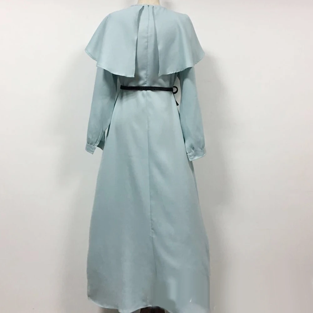 Женское длинное платье Кафтан в этническом стиле с длинным рукавом и