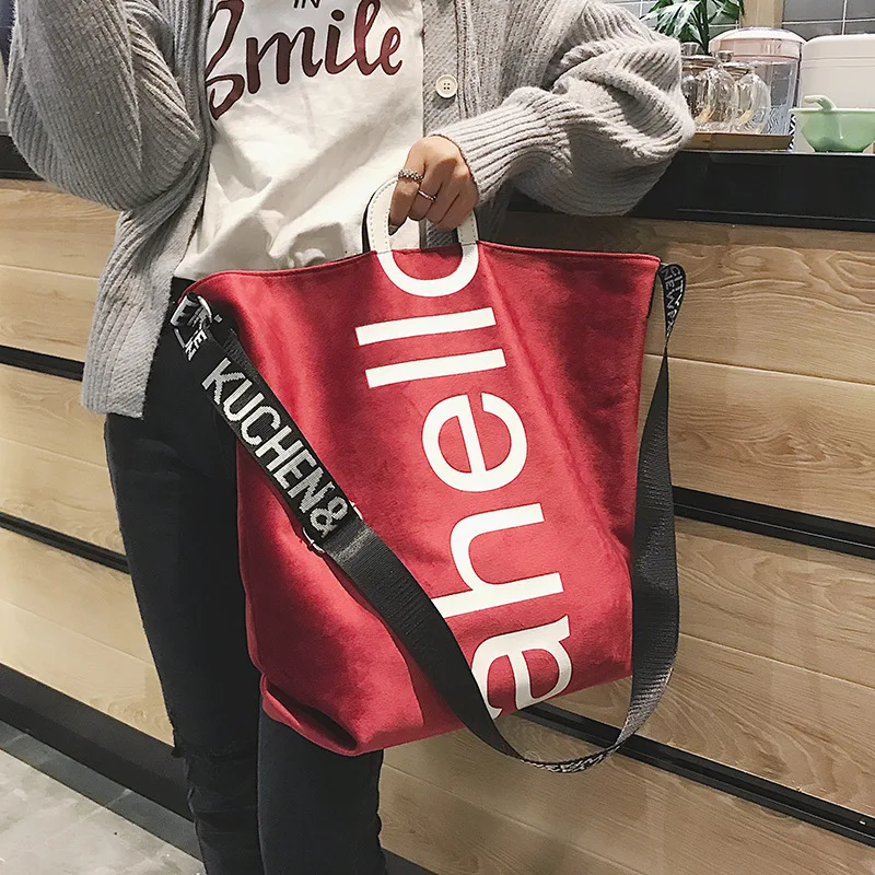 

Fashion Large Capacity Handbag Trending Letter Design Crossbody Shoulder Bags For Women Casual Female Big Shopping Tote