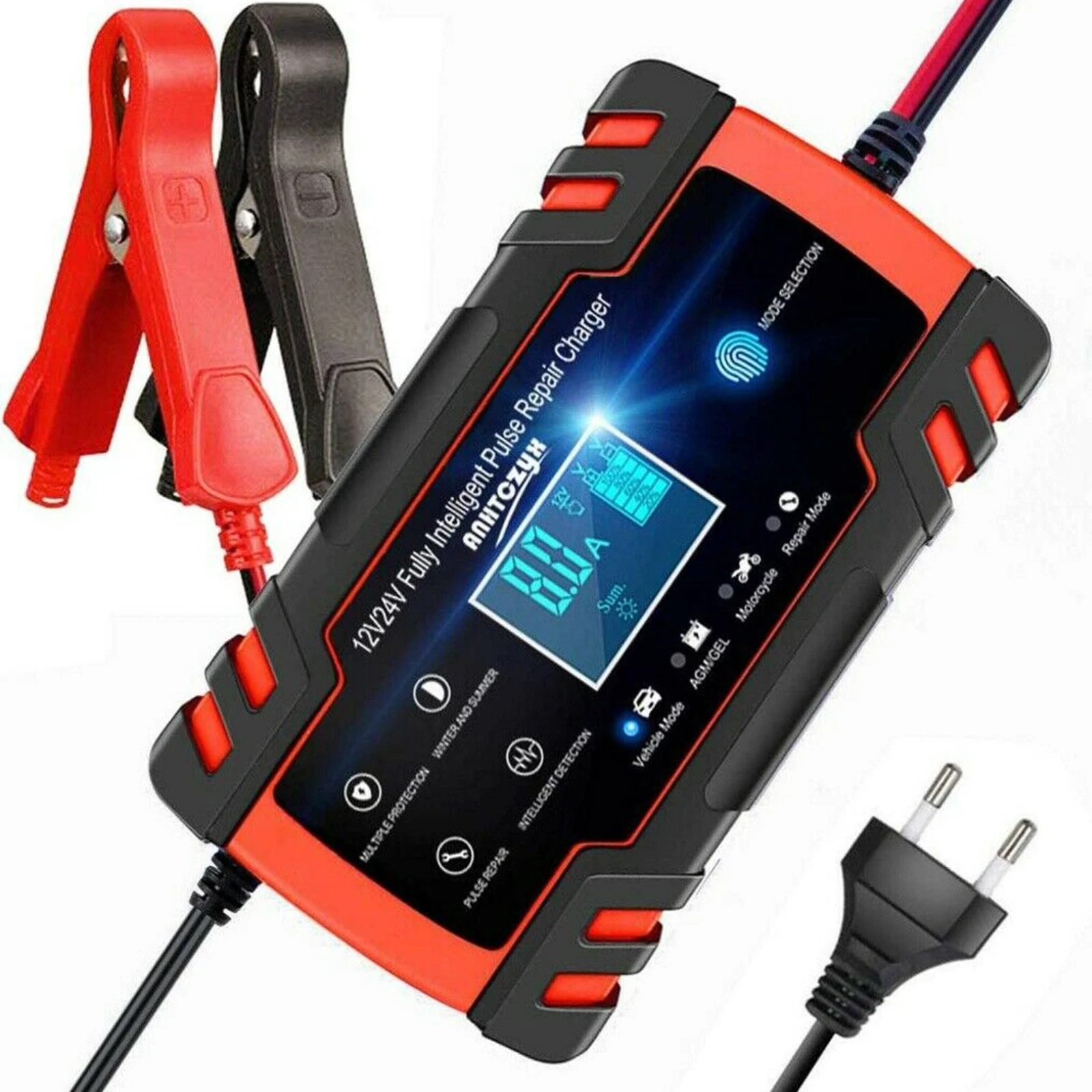 12v/24v 8a Full Automatic Car Power Puls Battery-Chargers Digital Lcd Display Car Battery Chargers Repair Chargers Eu Plug
12v/24v 8a Full Automatic Car Power Puls Battery-Chargers Digital Lcd Display Car Battery Chargers Repair Chargers Eu Plug