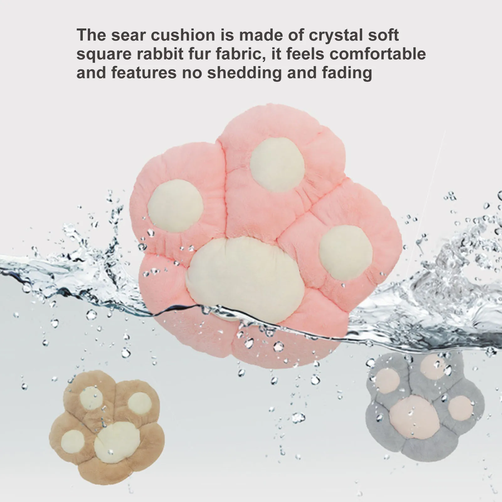 

Seats Sofa Paw Shaped Baby Plush Chair Cartoon Plush Chair Cover Toy Children's Cushion Cat Soft Throw Pillow Mat Childrens Gift