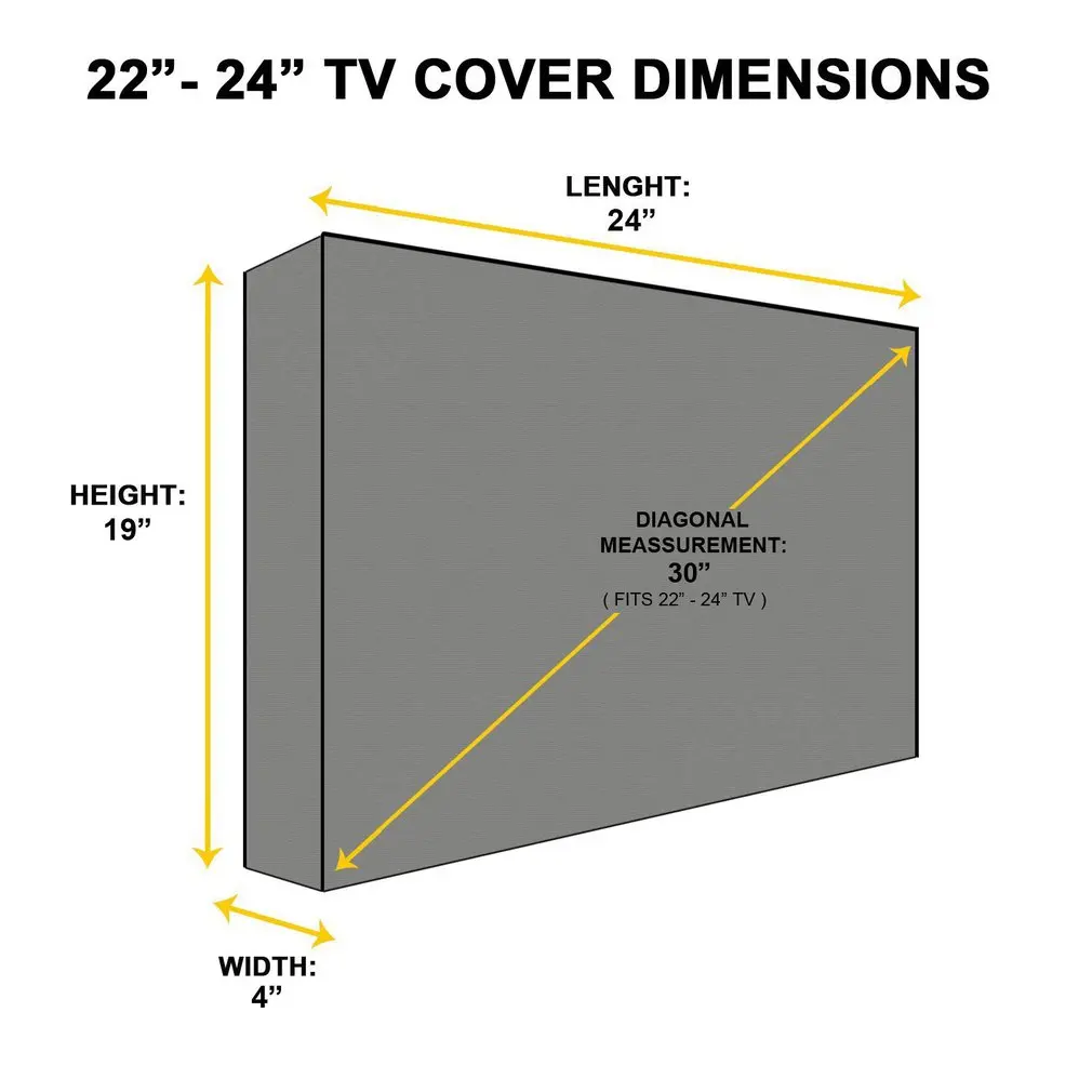 

Outdoor TV Cover Waterproof TV Protection Cover 600D Oxford Cloth Dustproof TV Cover Courtyard Shade TV Cover