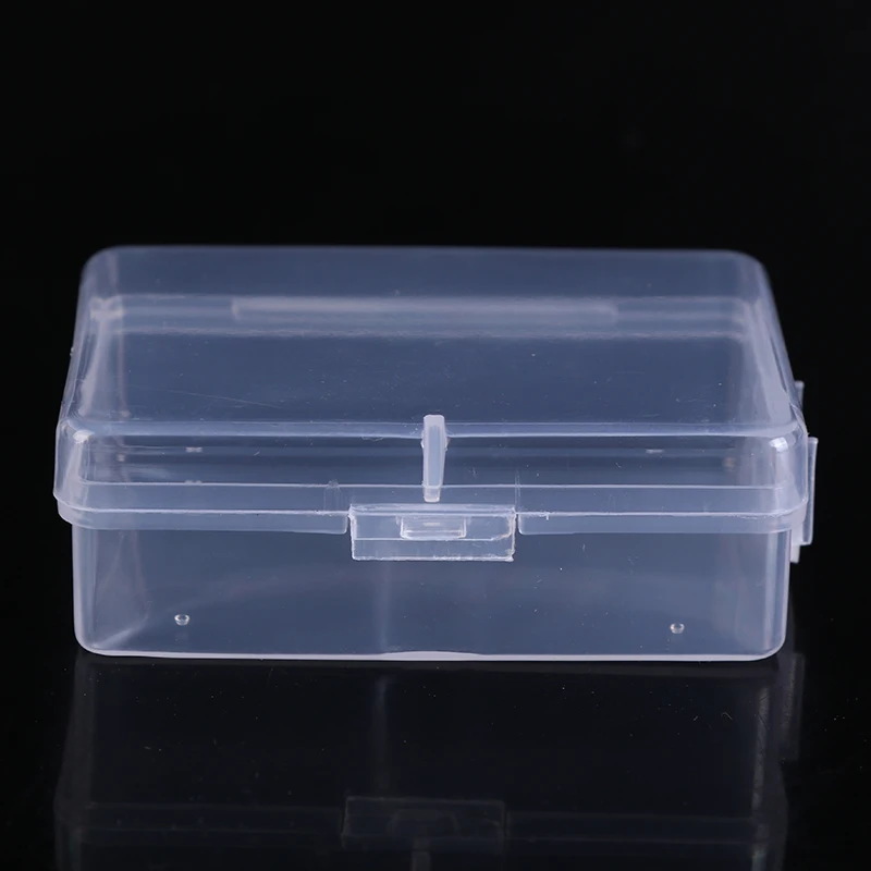 

5Pcs Plastic Earplugs Bead Jewelry Rectangle Box Case Container Rectangle Clear Storage Jewelry Box