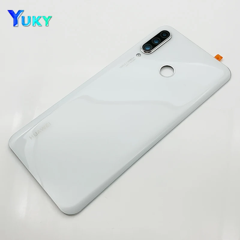 for huawei p30 lite battery cover nova 4e rear glass door panel case for huawei p30 lite battery covercamera lens replace free global shipping