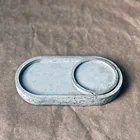 Форма для бетонной мыльницы, геометрическая форма для бетонного лотка, овальная форма для цемента декоративный поддон, Круглый лоток для хранения, форма для эпоксидной смолы, глины