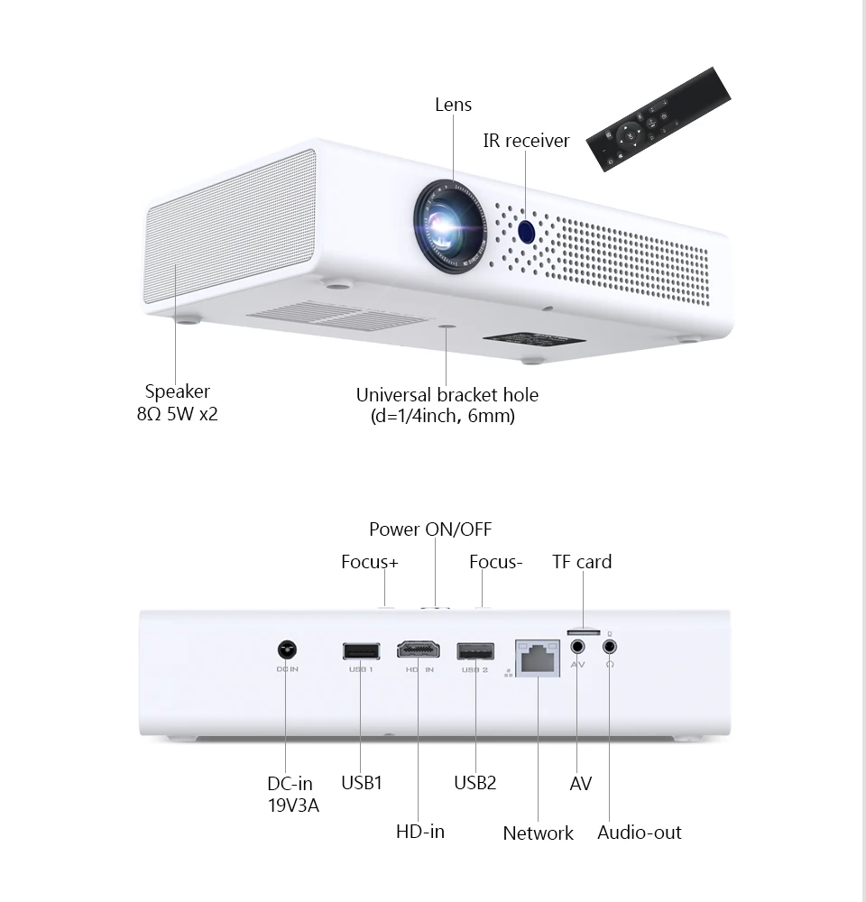 BYINTEK бренд UFO R19 300 дюймов 3D Смарт Android wifi видео светодиодный портативный мини проектор HD DLP для Full HD 1080P HDMI 4K Iphone 11