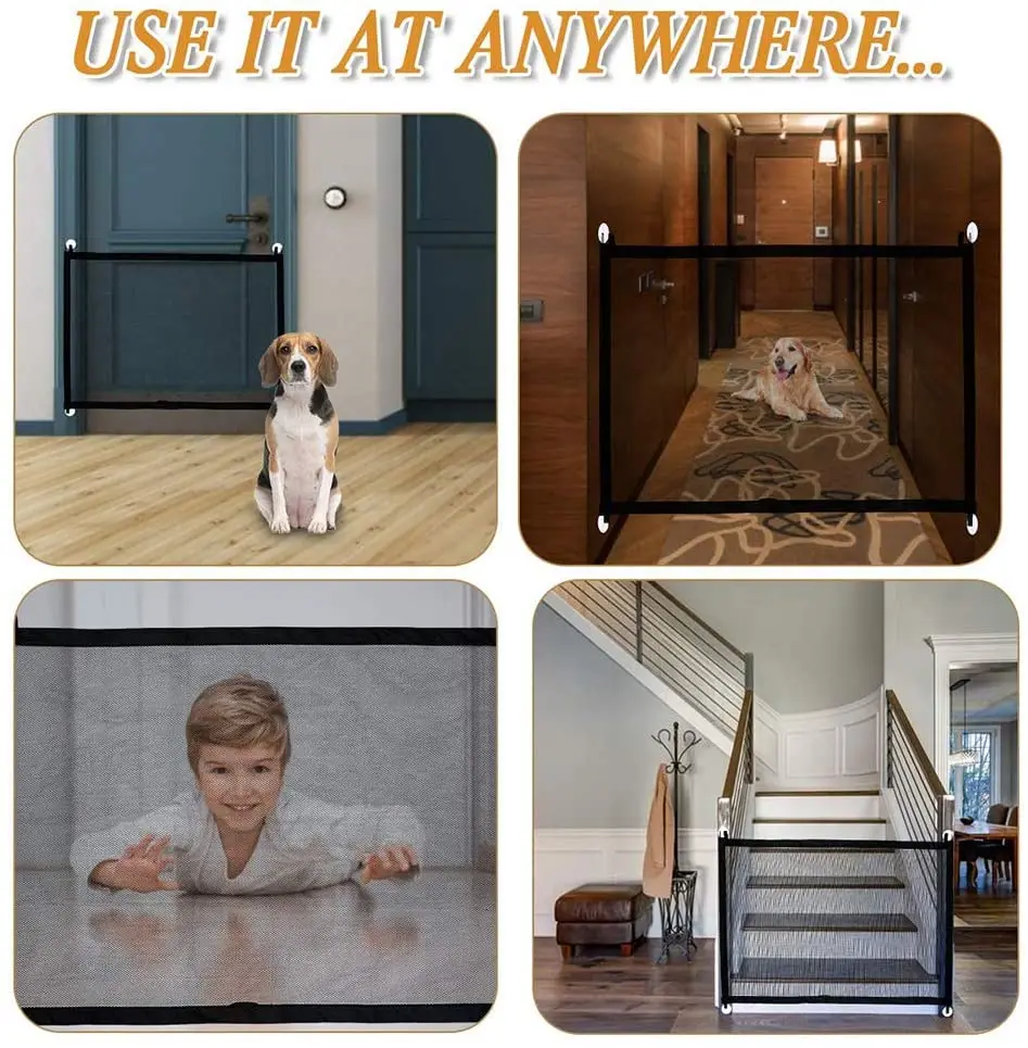 Волшебные ворота для собак оригинальная сетка забор внутренних и наружных