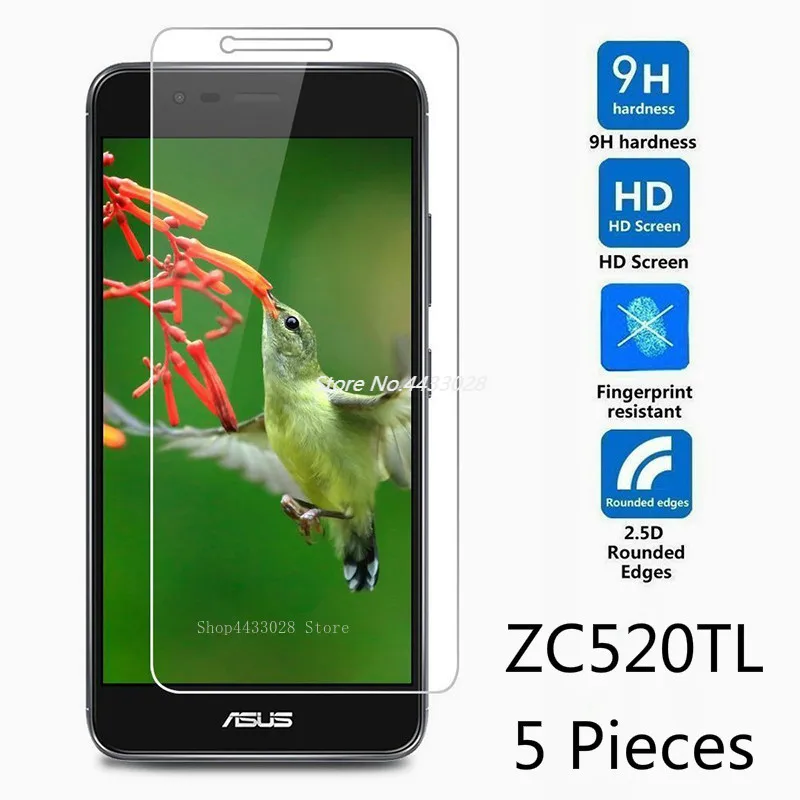 5 шт. закаленное стекло для Asus ZenFone 3 Max ZC520TL защита экрана на ZC520 TL X008D защитная