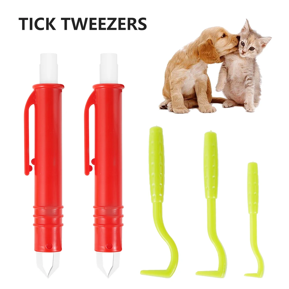 

Пинцет для удаления клещей, многофункциональный многоразовый быстросъемный крючок-зажим для вшей