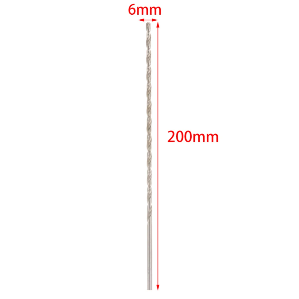 Универсальное спиральное сверло из быстрорежущей стали диаметр 6 мм 200 1