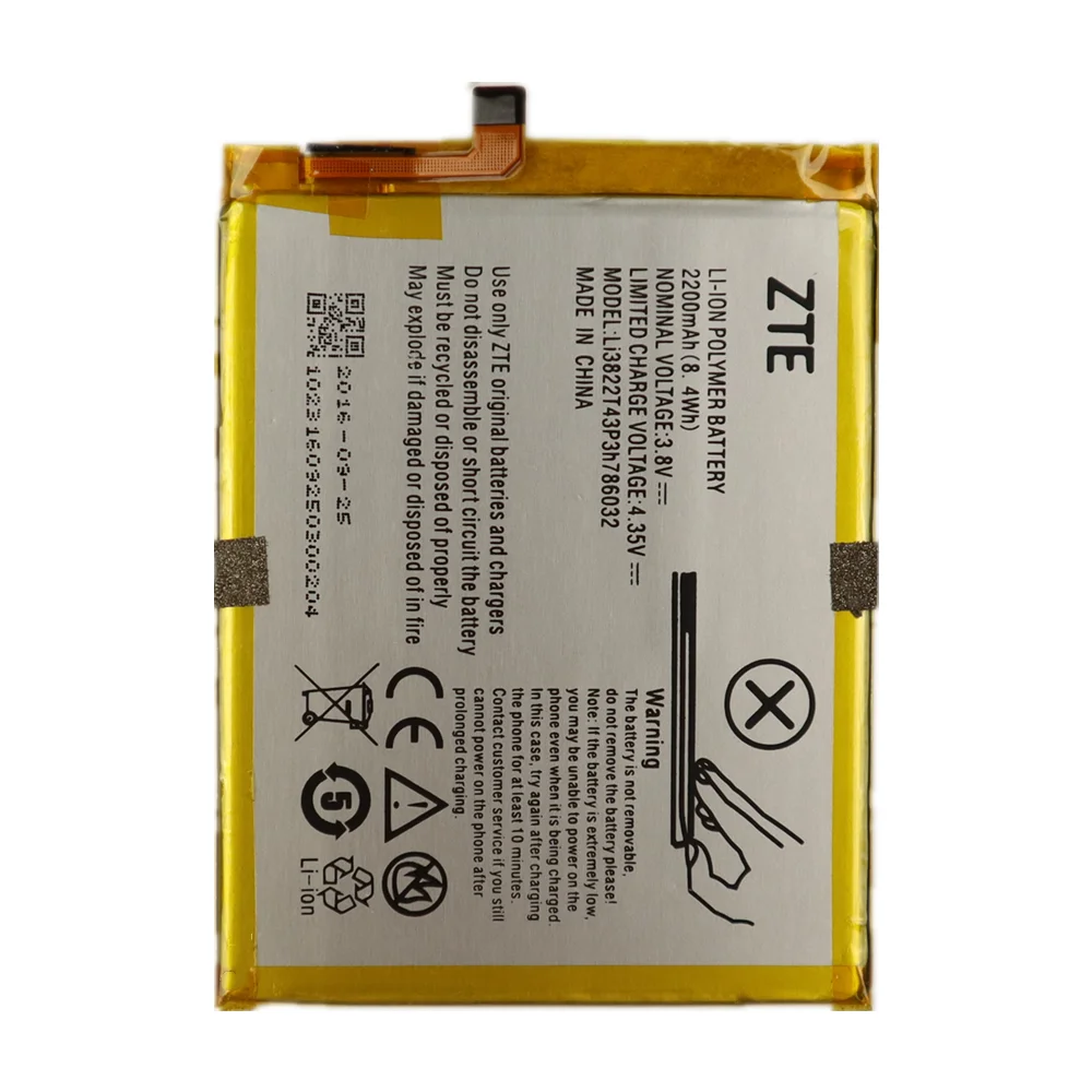 Li3822T43P3h786032 Orbic-RC-501L Батарея для ZTE лезвие T660 T663 V6 D6 X7 Z7 A511 A513 A515 BA511 BA513 BA515 Bateria +