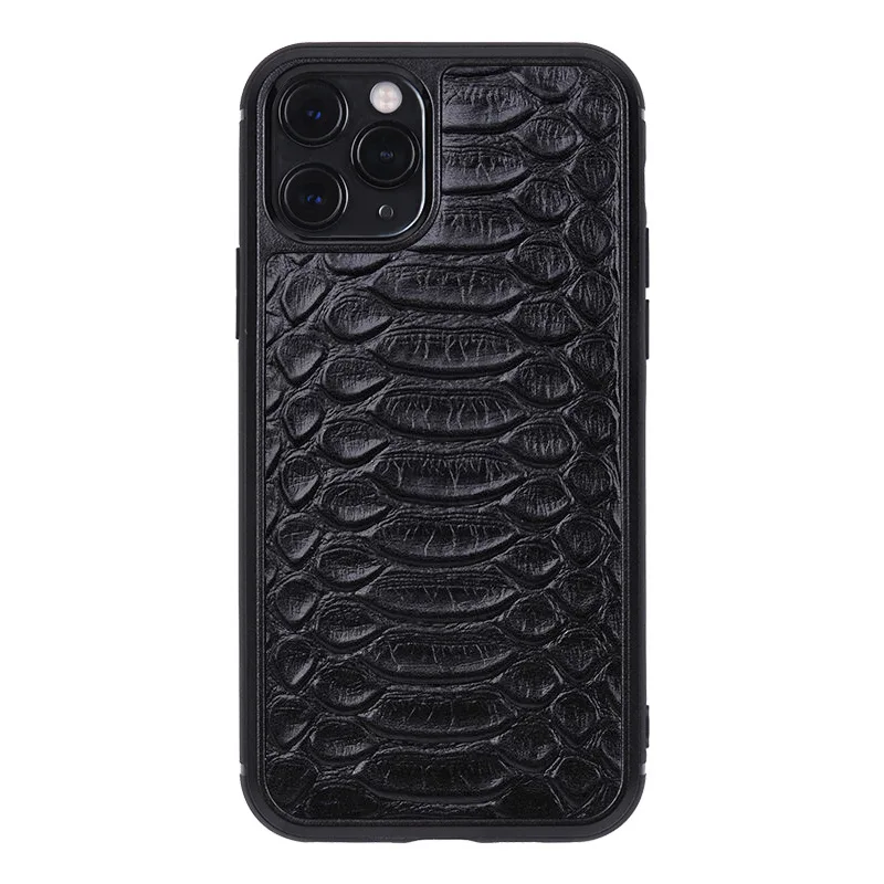 

Suitable for iPhone 12 Phone Case Iphone12promax Python Pattern Top Layer Leather Phone Case