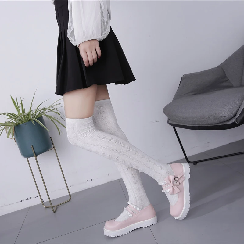 Женская обувь в стиле Лолиты; коллекция года; сезон лето; harajuku; kawaii; обувь в Корейском стиле; модная Милая обувь для маскарада с бантом; женская обувь для косплея