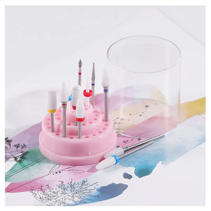 Фрезы для маникюра с 48 отверстиями пустой футляр хранения подставка дисплей