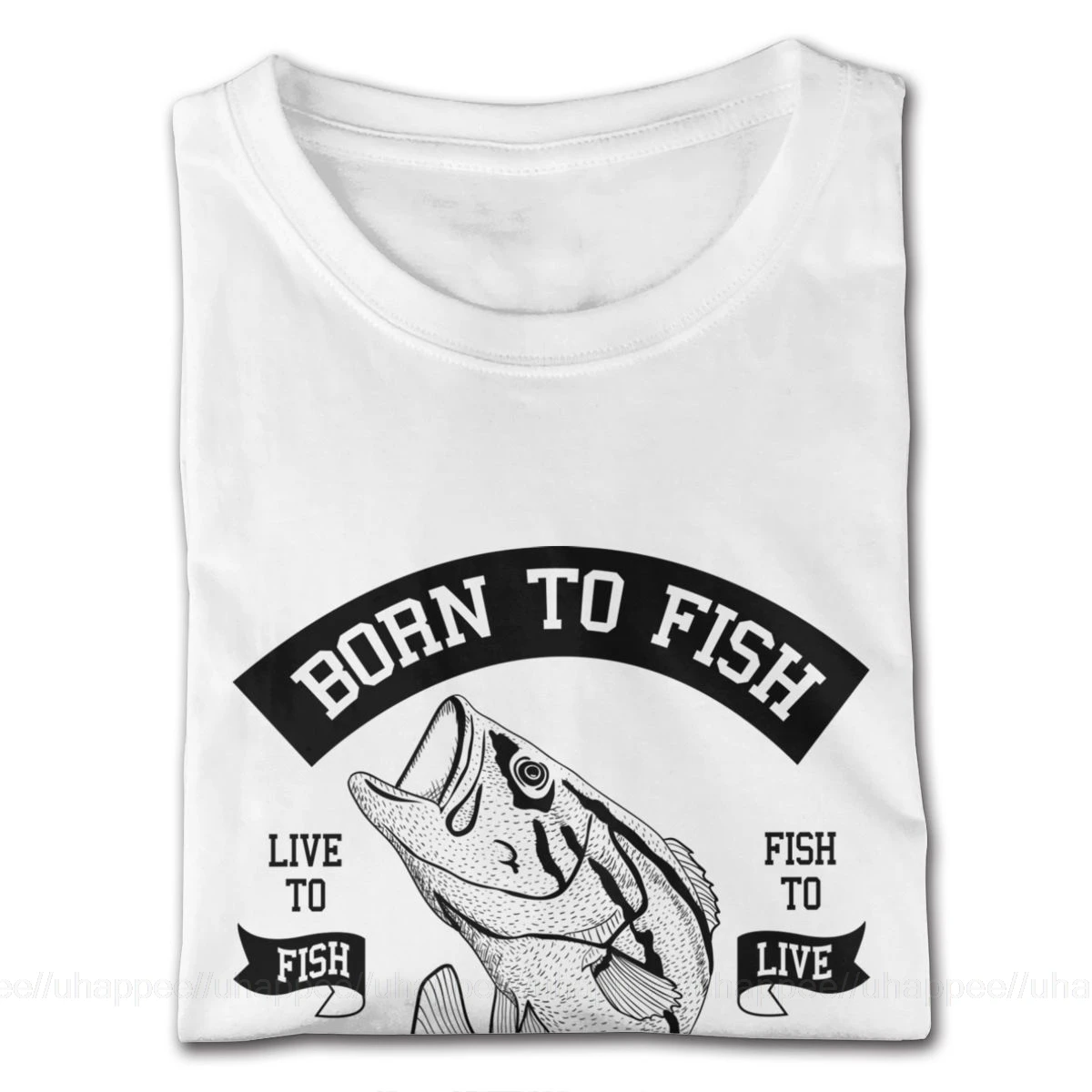 Harajuku Born To Fish вынуждены работать для светильник рубашка Для мужчин 4XL короткий