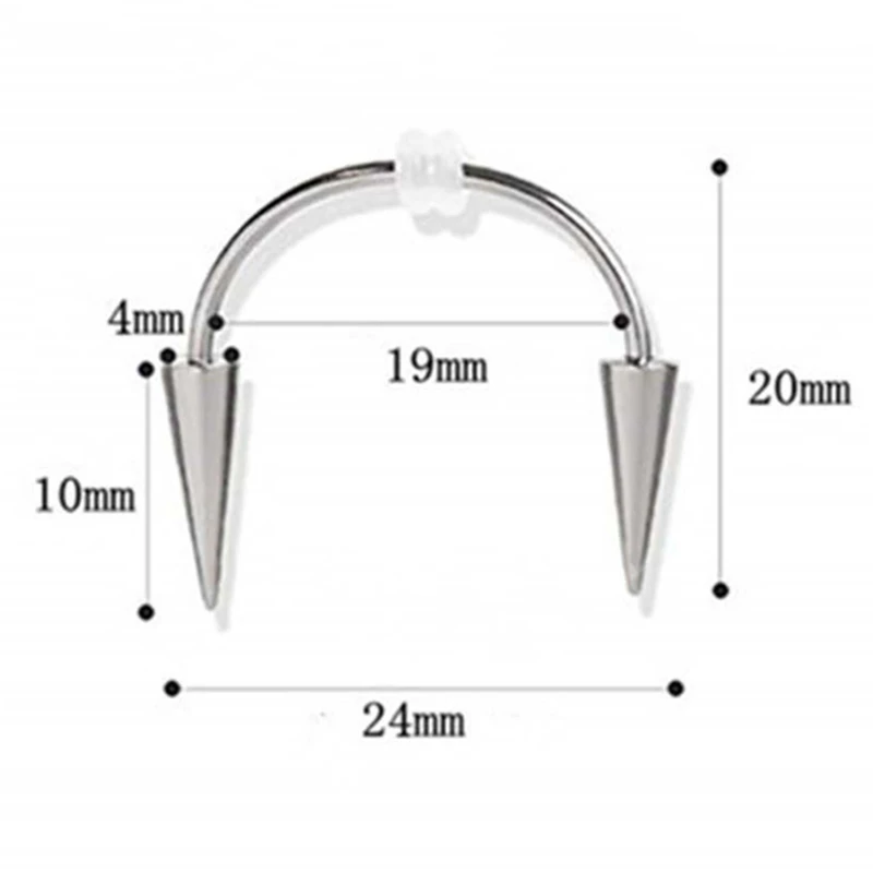 Titanium Steel Dracula Nail Septum Piercing Tiger Tooth C Rod Smile Lip Zomibe Vampire Jewelry | Дом и сад