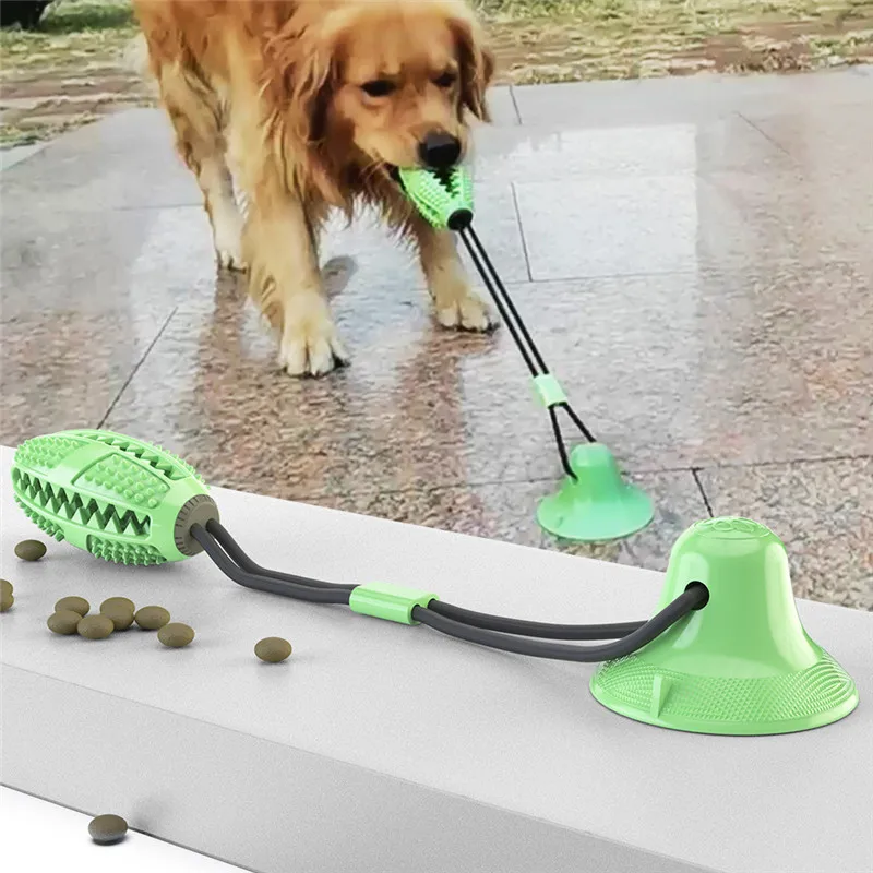 

Pet Toys with Suction Cup Dog Push Toy with TPR Ball Pet Tooth Cleaning Chewing Rubber Dog Toys for Small Dogs Rubber Dog Toy