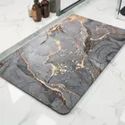 Коврик для ванной из замшевой ткани, Быстросохнущий моющийся Впитывающий Коврик для ванной, нескользящий, для душа