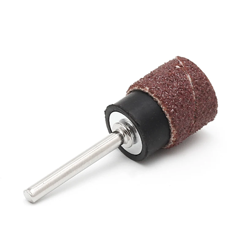 

10 Pcs 12.5mm Grit 80# Sanding Bands +3.17mm Mandrel Rotary Tool Nail Drill Bits 6XDD