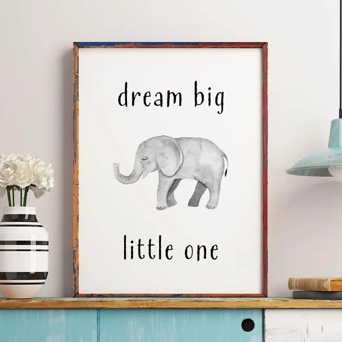 Домашний декор холст слон мечта большие картины Настенная картина Печатный
