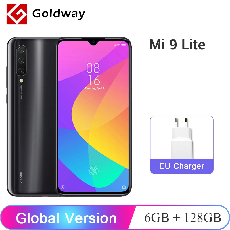 Глобальная версия Xiaomi Mi 9 Lite, 6 ГБ, 128 ГБ, Смартфон Snapdragon 710, четыре ядра, экран 6,39 дюйма, 48мп, тройная камера, аккумулятор 4030 мАч, NF