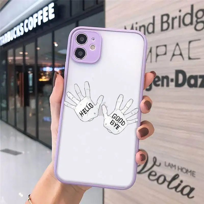 

New TV The Umbrella Academy Phone Cases Matte transparent For Purple iPhone 12 Mini 11 Pro XR XS Max 7 8 Plus X Back Cover
