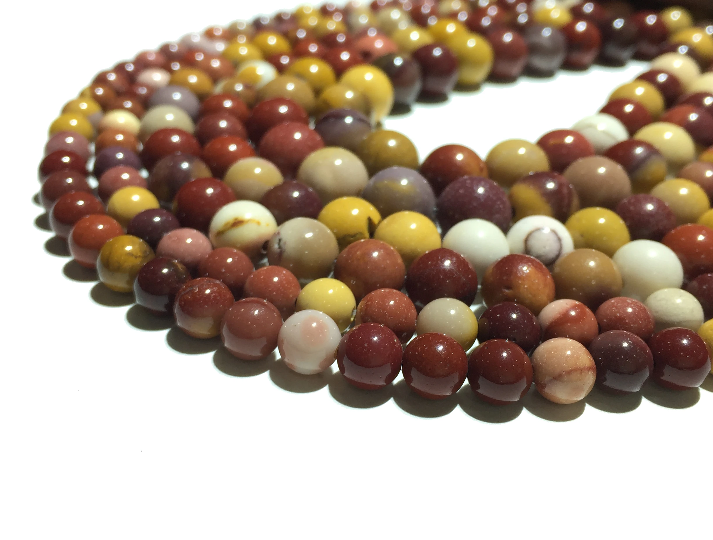 

10mm Natural Round Loose Beads Gemstone Spacer Jewelry Making DIY Bracelet Necklace Accessories Design Mookaite Factory Price