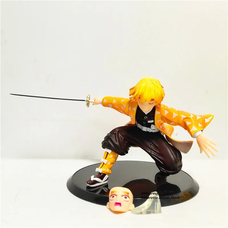 Kimetsu no Yaiba Nezuko Tanjirou Zenitsu фигурка 1/8 ПВХ модель игрушки Demon Slayer Аниме Дракон изменения фигурка игрушки - Цвет: no retail box
