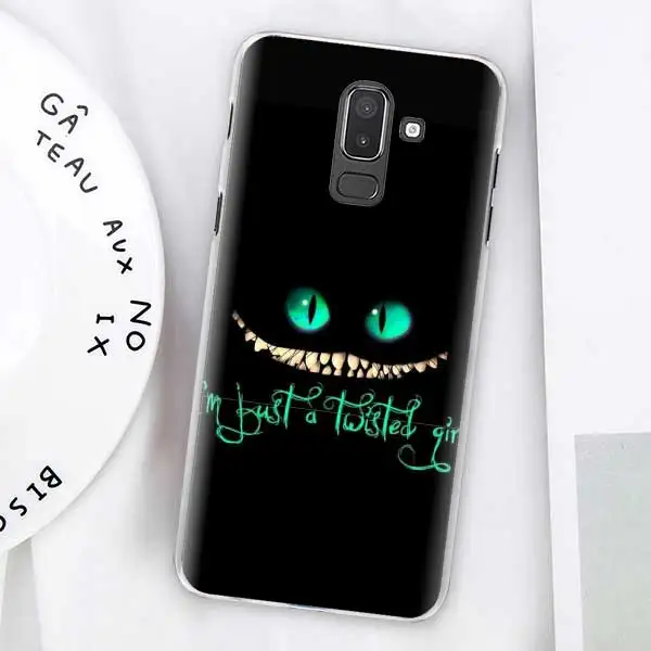 13 Чехлы Alice in Wonderland Cat для samsung Galaxy J4 Plus J6 Plus J8 J3 J5 J7 J5 Prime, Жесткий Чехол - Цвет: 13
