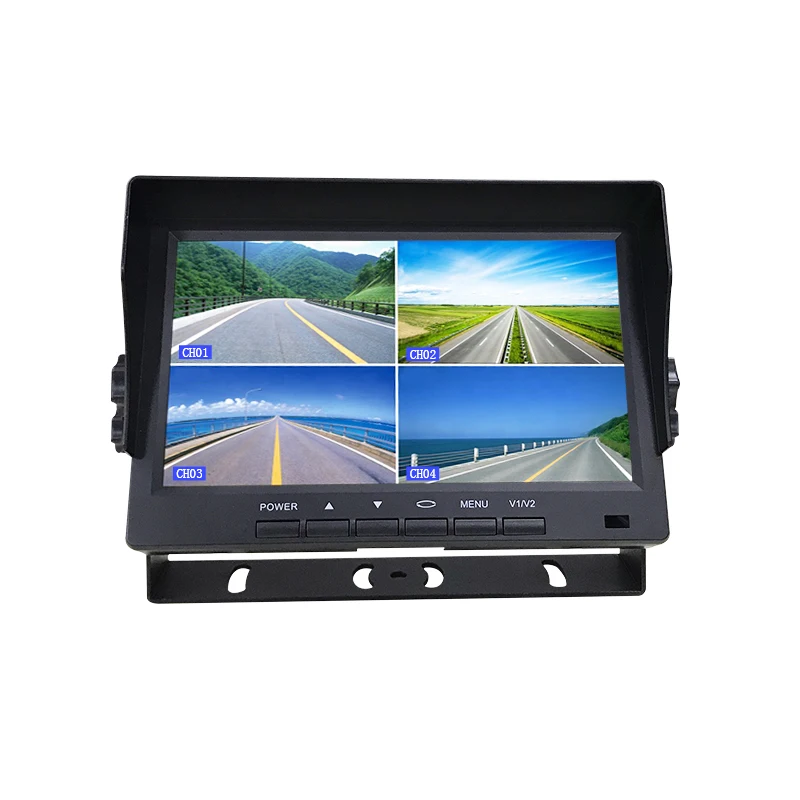 Экран FHD с 7 дюймов AHD DVR 4ch Регистраторы автомобильный монитор грузовой автомобиль
