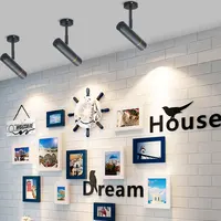 LED Ceiling Light Retro Country Loft Lamps Track Rotary adjustment Industrial Vintage Wall lamp ron for Bar Cafe Clothing store
