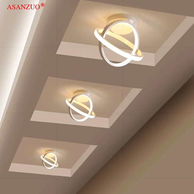 

Modern Ceiling Lamp For Home Led Lustre Black&White Small Led Ceiling Light For Bedroom Corridor Light Balcony Lights Luminaires