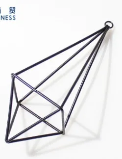 

Подвесной Держатель для растений Quadrilateral подвесная тилландсия Rack для декора комнаты (черный)