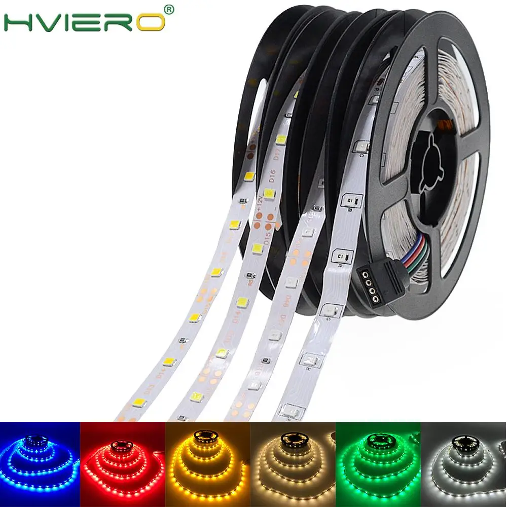 5 м 2835 не водонепроницаемая светодиодная лента RGB светильник DC 12V 300Leds гибкий