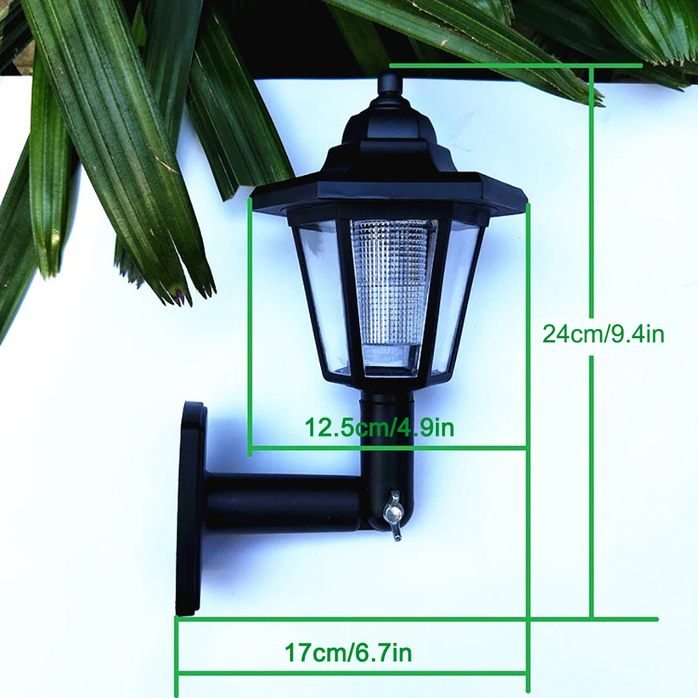 

Solar Wall Lights Solar Power Hexagonal LED Lights Path Way Wall Landscape Mount Garden Fence Lamp Outdoor Lighting Solar Lamps