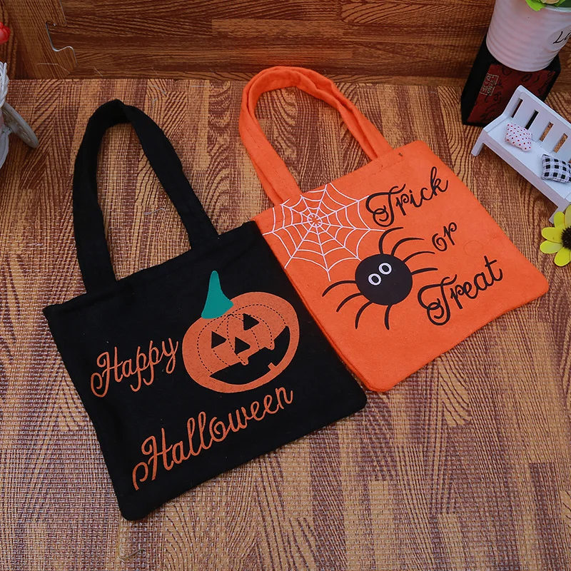 

Halloween Pumpkin Candy Tote Bag Witch Ghost Festival Mall Children's Biscuit Gift Bag