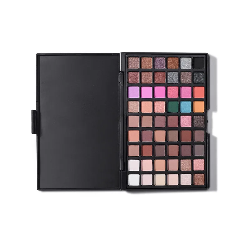 Тени для век Палитра оптовая продажа без этикетки 54 цвета пигментированные