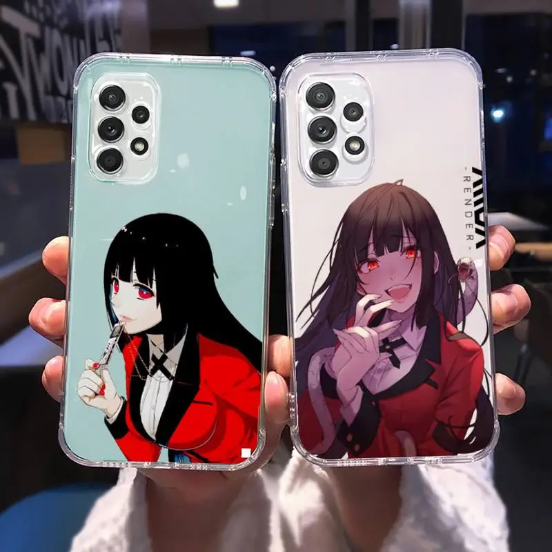 

Anime Kakegurui Jabami Yumeko Phone Case Transparent For Samsung Galaxy A S 8 9 10 12 20 21 40 50 52 51 70 71 fe 5g ultra plus